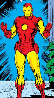 Anthony Stark (Earth-616) with Iron Man Armor MK V from Iron Man Vol 1 85 001.jpg