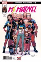 Ms. Marvel (Vol. 4) #25 "Teenage Wasteland: Part One" Release date: December 20, 2017 Cover date: February, 2018