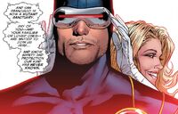 Scott Summers (Earth-616) and Emma Frost (Earth-616) from Uncanny X-Men Vol 1 500 001