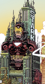 Stark Tower from 100th Anniversary Special - Avengers Vol 1 1 001