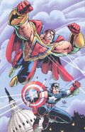 Steven Rogers (Earth-616) and Kevin Green (Earth-93060) from Battlezones Dream Team 2 Vol 1 1 0001