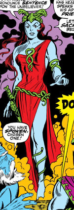 Dorma (Earth-616) under the influence of the Serpent Crown from Sub-Mariner Vol 1 9