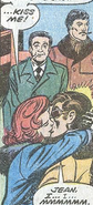 Jean Grey (Earth-616), Scott Summers (Earth-616), Stan Lee (Earth-616), and Jack Kirby (Earth-616) from X-Men Vol 1 98 0001