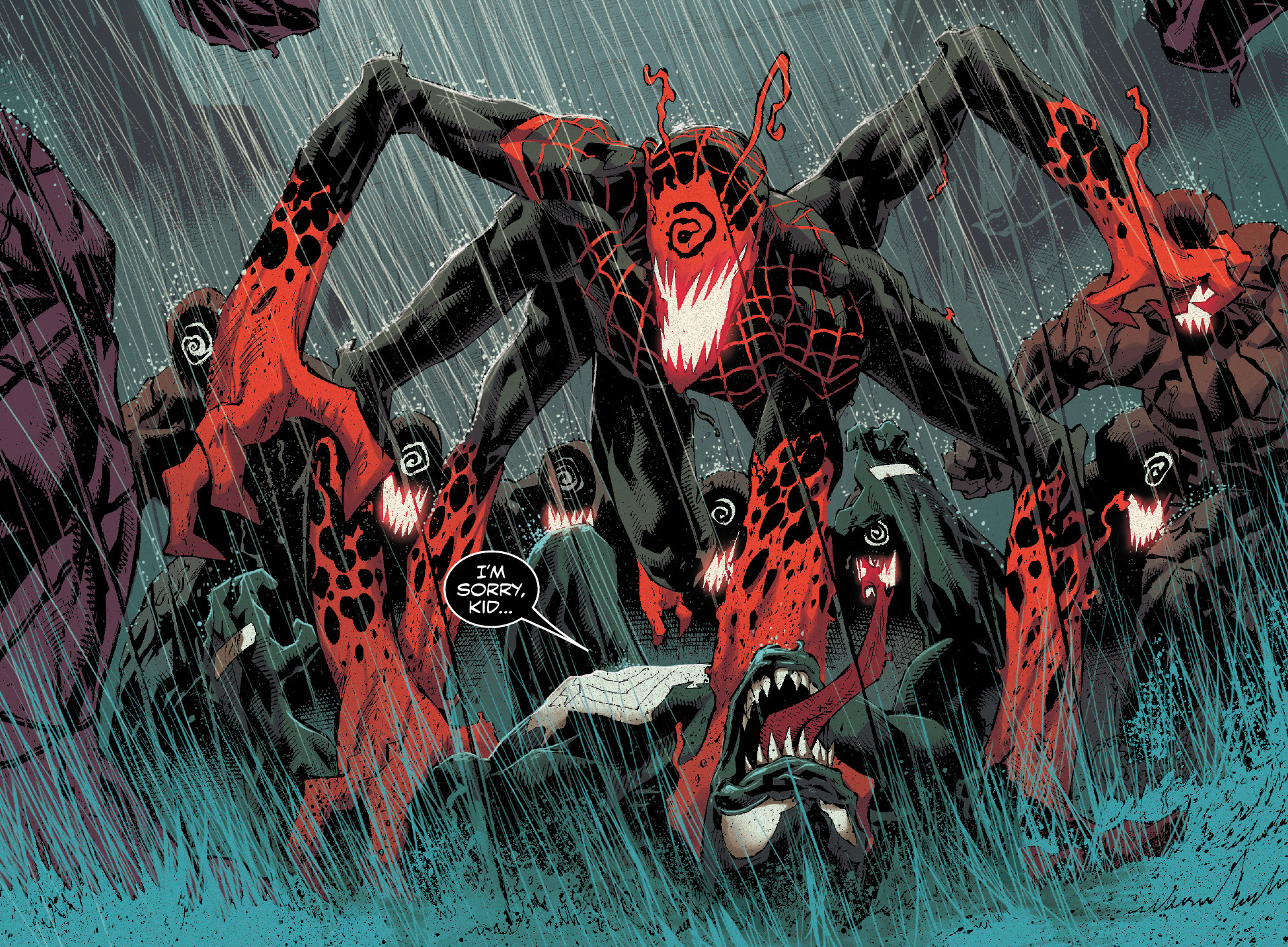 Venom - Miles Morales Spider-Man with Venom & Carnage Symbiotes