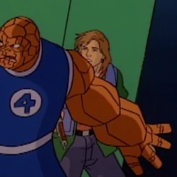 Benjamin Grimm (Earth-534834) and Richard Jones (Earth-534834) from Incredible Hulk (1996 animated series) Season 1 8 001.png