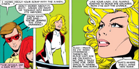 Carol Danvers (Earth-616), Scott Summers (Earth-616) and Madelyne Pryor (Earth-616) from Uncanny X-Men Vol 1 174 001