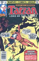 Tarzan #11 "Tarzan Triumphs!" Release date: January 24, 1978 Cover date: April, 1978