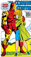 Anthony Stark (Earth-616) Iron Man and Janice Cord from Iron Man Vol 1 12