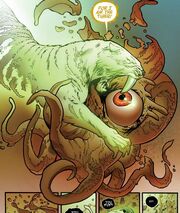Ava Ayala (Earth-616) and Shuma-Gorath (Multiverse) from Mighty Avengers Vol 2 3 0001