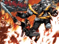 Francis Castle (Earth-616) vs. Zadkiel (Earth-616) from Thunderbolts Vol 3 29 001
