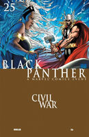 Black Panther (Vol. 4) #25 "War Crimes, Part Three : Thunder and Lightning" Release date: February 28, 2007 Cover date: April, 2007