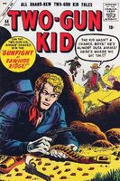 Two-Gun Kid #44 "Gunfight at Rawhide Ridge!" Release date: June 26, 1958 Cover date: October, 1958