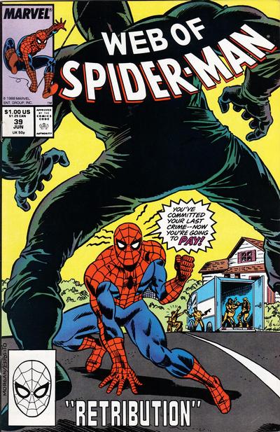 Web of Spider-Man #39 (Jun 1988, Marvel)