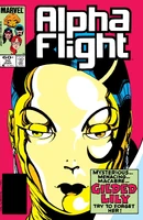 Alpha Flight #20 "Gold and Love Affairs!" Release date: December 4, 1984 Cover date: March, 1985