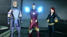 Anthony Stark (Earth-904913), Clinton Barton (Earth-904913) and Natasha Romanoff (Earth-904913) from Iron Man Armored Adventures Season 2 9 001