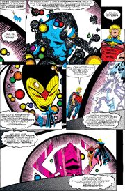 Anthropomorpho (Dimension of Manifestations) and Wendell Vaughn (Earth-616) from Quasar Vol 1 37 001