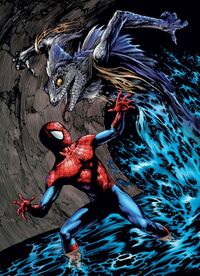 Curtis Conners (Earth-1610) and Peter Parker (Earth-1610) from Ultimate Marvel Team Up Vol 1 10 0001