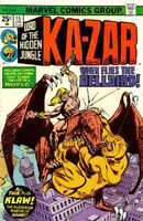 Ka-Zar (Vol. 2) #15 "When Shatters the Gateway to Hell!" Release date: January 6, 1976 Cover date: April, 1976