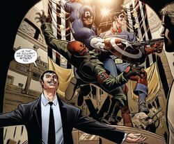 Captain America Exhibition from Captain America Man Out of Time Vol 1 3 001