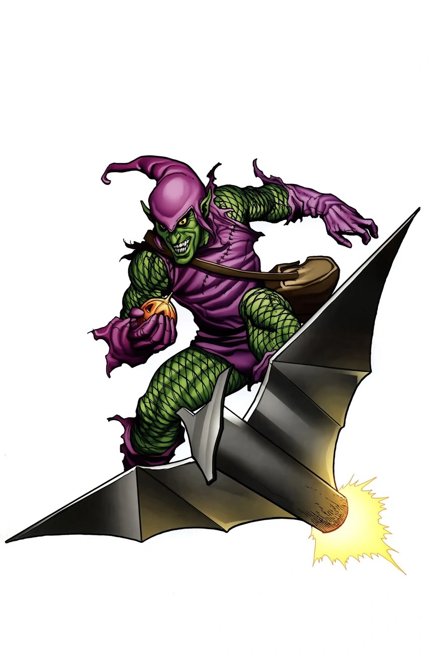 spectacular spiderman green goblin glider