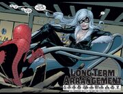 Peter Parker (Earth-616) and Felicia Hardy (Earth-616) from Amazing Spider-Man Vol 1 606 0001