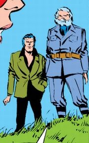 Jerry Hunt (Earth-616), Jessica Drew (Earth-616), Magnus (Sorcerer) (Earth-616) from Spider-Woman Vol 1 6 001from Spider-Woman Vol 1 6