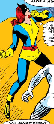 Jean Grey (Earth-616) altered training costume from X-Men Vol 1 27