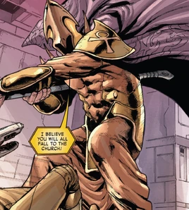 Black Knights (Universal Church of Truth) (Earth-21923) from Old Man Quill Vol 1 1 001