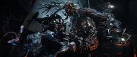 Edward Brock, Venom (Symbiote), Carlton Drake and Riot (Symbiote) (Earth-688B) from Venom (film) 002