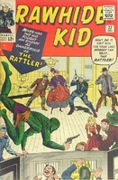 Rawhide Kid #37 "The Rattler Strikes" Release date: September 10, 1963 Cover date: December, 1963