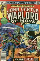 John Carter Warlord of Mars #8 "Air Pirates of Mars Chapter 8: Flesh May Wither... ...and Stone May Crumble!" Release date: October 25, 1977 Cover date: January, 1978