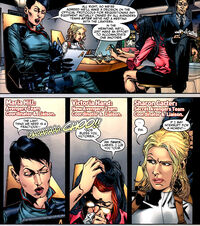 Maria Hill (Earth-616), Sharon Carter (Earth-616) and Victoria Hand (Earth-616) from Age of Heroes Vol 1 3 0001