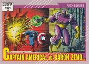 Steven Rogers vs. Helmut Zemo (Earth-616) from Marvel Universe Cards Series II 0001