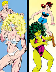 Louise Grant (Earth-616) and Jennifer Walters (Earth-616) from Sensational She-Hulk Vol 1 45 001