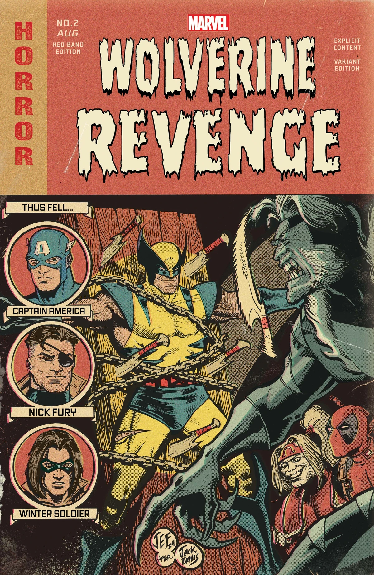 アメコミリーフ Hawkmoon Comics Wolverine Revenge #5 Comic Book - 2 Pack Red Band Unknown Comics