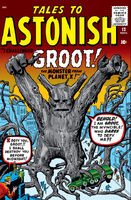 Tales to Astonish #13 "I Challenged... Groot! The Monster from Planet X!" Release date: June 27, 1960 Cover date: November, 1960