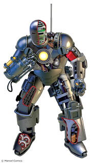 Iron Man Armor Model 1 from Marvel Fact Files Vol 1 48