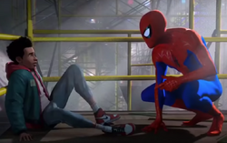 Peter Parker (Earth-1610B) and Miles Morales (Earth-1610B) from Spider-Man Into the Spider-Verse 002