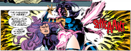 Being stabbed by "Betsy Braddock" psychic katana From X-Men (Vol. 2) #22