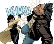 Punching Logan, in Wolverine and Jubilee #2