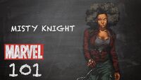 Marvel 101 S1E59 "Strong Arm and a Good Eye – Misty Knight" (September 21, 2016)