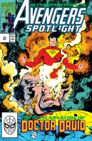 Avengers Spotlight #37 "Interlude in a Peaceable Kingdom!" Release date: August 14, 1990 Cover date: October, 1990