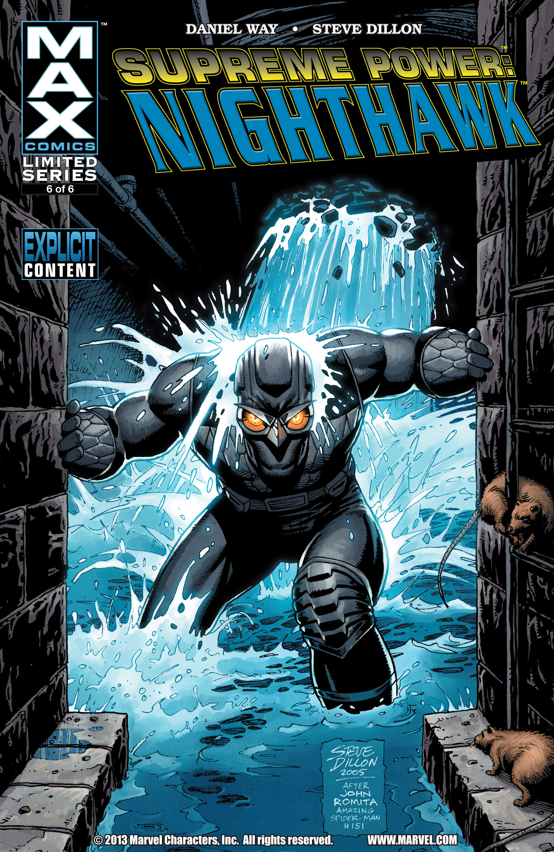 Supreme Power Nighthawk #1 2 3 4 5 6 Marvel MAX Mini Series Comic Book Set 1-6 