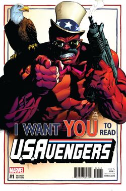 US AVENGERS 1 UTAH STATE VARIANT TOTALLY AWESOME HULK NM