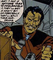 Quentino, no longer in uniform, pilots the Stealtship after losing the use of his legs.