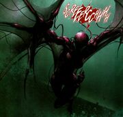Tanis Nieves (Earth-616) and Carnage (Symbiote) (Earth-616) from Carnage Vol 1 3 003