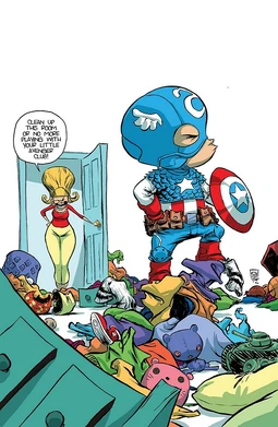 Captain America Vol 7 1 Baby Variant Textless