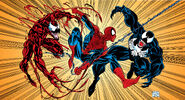 Cletus Kasady (Earth-616), Peter Parker (Earth-616), and Edward Brock (Earth-616) from Amazing Spider-Man Vol 1 365 001