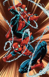 Peter Parker (Earth-616) and Benjamin Reilly (Earth-616) from Amazing Spider-Man Vol 5 90 001