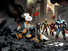 Samuel Alexander (Earth-616) and Avengers (Earth-616) from Avengers vs. X-Men Infinite Vol 1 1 001